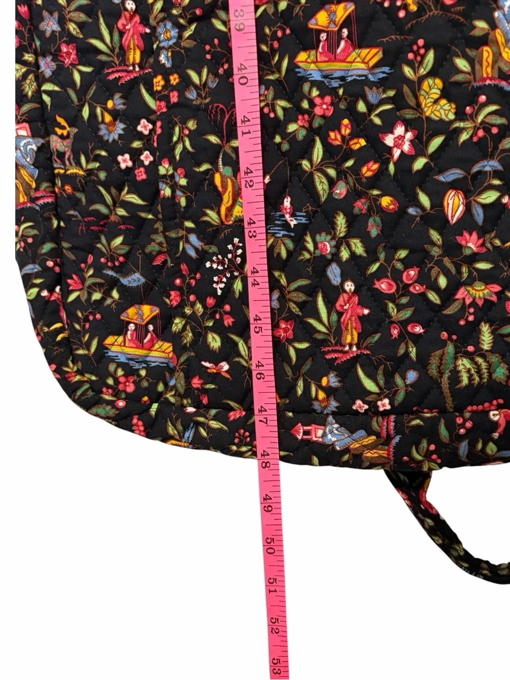 NWOT VTG Vera Bradley Retired Print Ming Black Quilted Travel Garment Bag